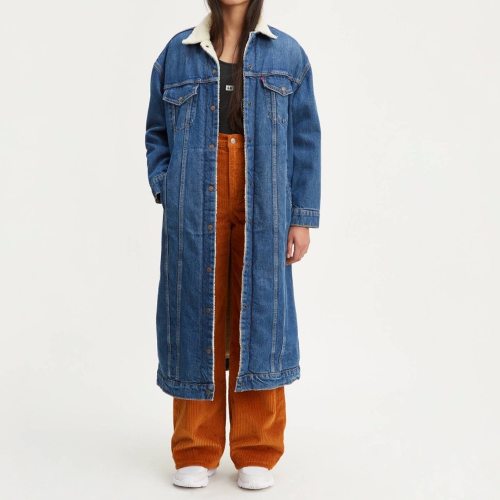 Extra Long Levi’s Denim Trucker Coat